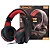Headset Com Microfone Para Pc E Consoles Lehmox Lef-1212 Vermelho - Imagem 2