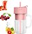 Mini Liquidificador Copo Portátil Usb Com Canudo Shakes Smoothies Kapbom Ka-Z181 420Ml Rosa - Imagem 1