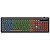 Teclado Retroiluminado Multimídia Gamer Com Iluminação Rgb Knup Kp-Te13 - Imagem 2
