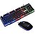 Kit Gamer Usb Com Teclado E Mouse Com Led Integrado Bk-G550 - Imagem 1