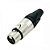 CONECTOR XLR FÊMEA DE LINHA 3 PINOS - Imagem 1