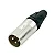 CONECTOR XLR MACHO DE LINHA 3 PINOS - Imagem 1
