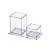 PORTA CANETAS DUPLO CRISTAL NOVACRIL - Imagem 1