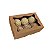 Caixa para 6 Doces  (Dia dos namorados) Kraft – Com visor – 10 Unid. - Imagem 1
