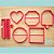 Kit Cortadores Pop It - 5cm - Imagem 1