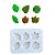 Molde de Silicone Artesanato para Apliques - Folhas (Jardim) - Imagem 3