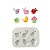 Molde de Silicone Alimentício - Mini Apliques Jardim - Imagem 3