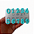 Molde de Silicone Alimentício para Apliques - Numerais - Imagem 2