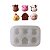 Molde de Silicone para apliques de Confeitaria - Fazendinha - Imagem 3