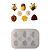 Molde de Silicone para apliques de Confeitaria - Abelhinha - Imagem 1