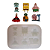 Molde de Silicone para apliques de Artesanato - Turma do Bob Amarelo - Imagem 3