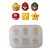 Molde de Silicone para apliques de Confeitaria - Mario e Luigi - Imagem 3