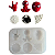 Molde de Silicone para apliques de Artesanato - Heroi Aranha - Imagem 2