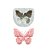 Molde de Silicone para apliques de Confeitaria - Borboleta com Rosas - Imagem 1