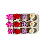 Molde de Silicone para apliques de Artesanato - Flores 1,5cm (Mini Apliques) - Imagem 1