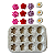 Molde de Silicone para apliques de Artesanato - Flores 1,5cm (Mini Apliques) - Imagem 2