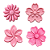 Molde de Silicone para Apliques de Confeitaria - Flores 1,5cm (Mini Apliques) - Imagem 1