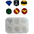 Molde de Silicone para Confeitaria - Símbolo Herois 2 - Imagem 3