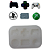 Molde de Silicone para apliques de Confeitaria - Vídeo Game - Imagem 3