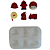 Molde de Silicone para apliques de Confeitaria - Bombeiros - Imagem 3