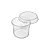 Pote Plástico PP com Tampa 380mL Transparente 25 unidades Altacoppo - Imagem 1