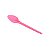Colher de Plástico Sobremesa Rosa 50 unidades - Prafesta - Imagem 1
