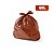 Saco para Lixo 60 Litros Coleta Seletiva Especial Marrom com 100 unidades - Imagem 1