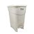 Lixeira Retangular Branca c/ Pedal 12 Lt - Plasnew - Imagem 1