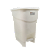 Lixeira Retangular Branca c/ Pedal 12 Lt - Plasnew - Imagem 3