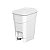 Lixeira Quadrada Branca c/ Pedal 20 Lt - Plasnew - Imagem 1