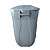 Lixeira Redonda com Tampa 100L Cinza - JSN - Imagem 3