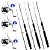 Kit Pesca 3 Molinetes Arena 4000 3 Varas 20-30 Libras Linha Monofilamento - Imagem 1