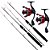 Kit Pesca 2 Varas 10-20lb 2 Molinetes 2000 14 Rolamentos - Imagem 1