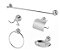 KIt Acessório Banheiro Linha Metal Faetto - Imagem 2