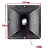 CORNETA QUADRADA FLANGE AJH-5260 165 X 165 X 87mm - Imagem 4