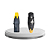 Conector Ametron Cannon/ XLR (FEMEA ) ALA-1128BG - Imagem 1