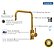 Misturador Monocomando Angolare Inox Gold com Revestimento PVD – Tramontina – 94520/312 - Imagem 3
