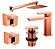 Kit Banheiro Rose Gold Bica Baixa 5 Peças WJ-2875-MD-RG – Jiwi - Imagem 1