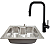 Kit Cozinha Cuba Gourmet e Monocomando New Farm Black - Kitbaco - Imagem 1