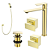 Kit 5 Peças Com Bica Alta WJ-2885-MK-GD Sem Chuveiro Gold - Jiwi - Imagem 1