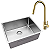 Kit Cozinha Cuba Quadra e Monocomando Classic Gold - Kitbaco - Imagem 1