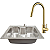 Kit Cozinha Cuba Gourmet e Monocomando Classic Gold - Kitbaco - Imagem 1