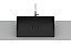 Cuba Matte Black De Apoio Retangular 510x360 Sem Mesa T6 Terra - Roca - A32787Z080 - Imagem 5