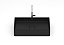 Cuba Matte Black De Apoio Retangular 510x360 Sem Mesa T6 Terra - Roca - A32787Z080 - Imagem 4