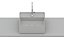 Cuba Stone Branca De Apoio 350x350 Com Mesa T8 Terra - Roca - A32787W070 - Imagem 5
