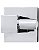 Kit Acessórios Square Quadrado 5 Peças Aluminio Cromado - Esteves - VAD087CWC - Imagem 3