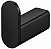 Gancho Simples Nebraska Black Matte - Jiwi - WJ-2060-NE-BL - Imagem 1