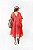Kaftan Midi Tear Laranja e Pink - Imagem 5