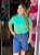 BERMUDA JEANS ESCURA DESTROYED - Imagem 1
