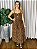 VESTIDO MIDI DECOTE LAÇO ONÇA - Imagem 1